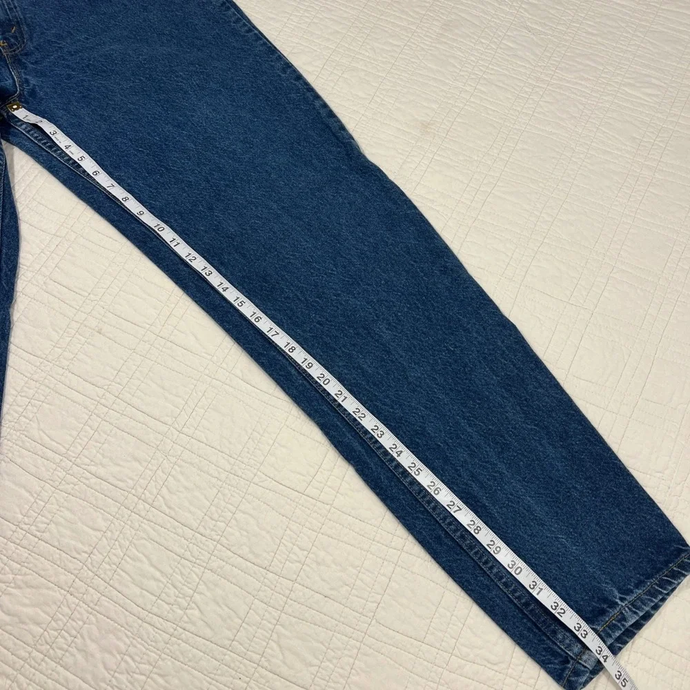 Vintage 90's Levis 550 Orange Tab Relaxed Fit Tapered Jeans 36x34 Medium Wash